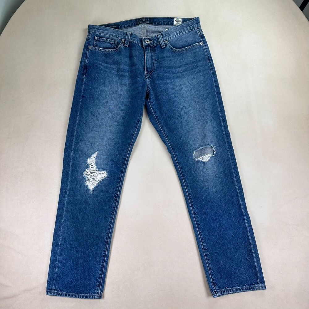 Lucky Brand Sienna Slim Boyfriend Jeans Women 8/29 Distressed Medium Wash Denim